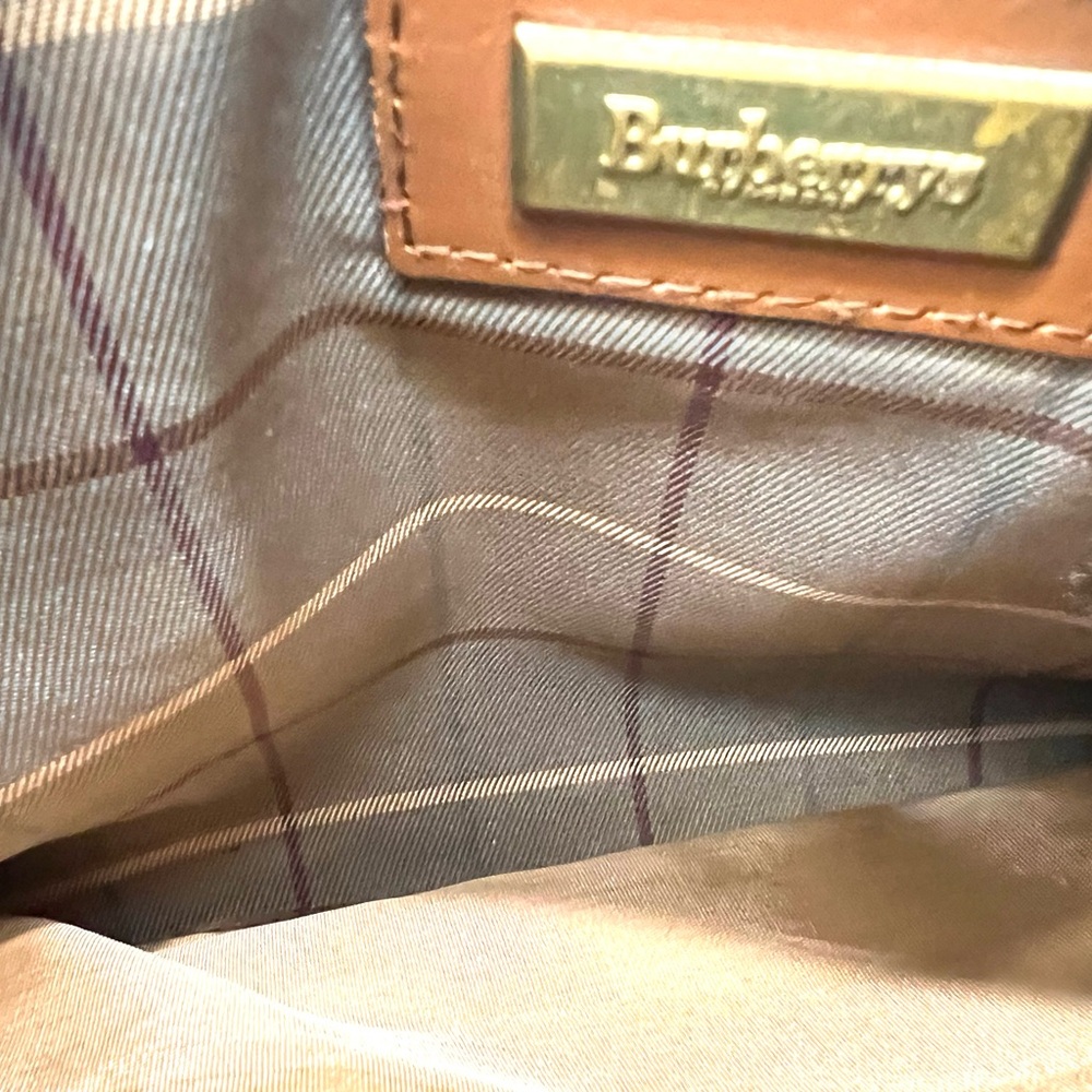 Burberry Tan Leather Pouch - vintage - Picture 5 of 6